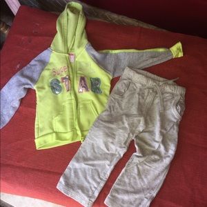 Toddler girl sweat suit
